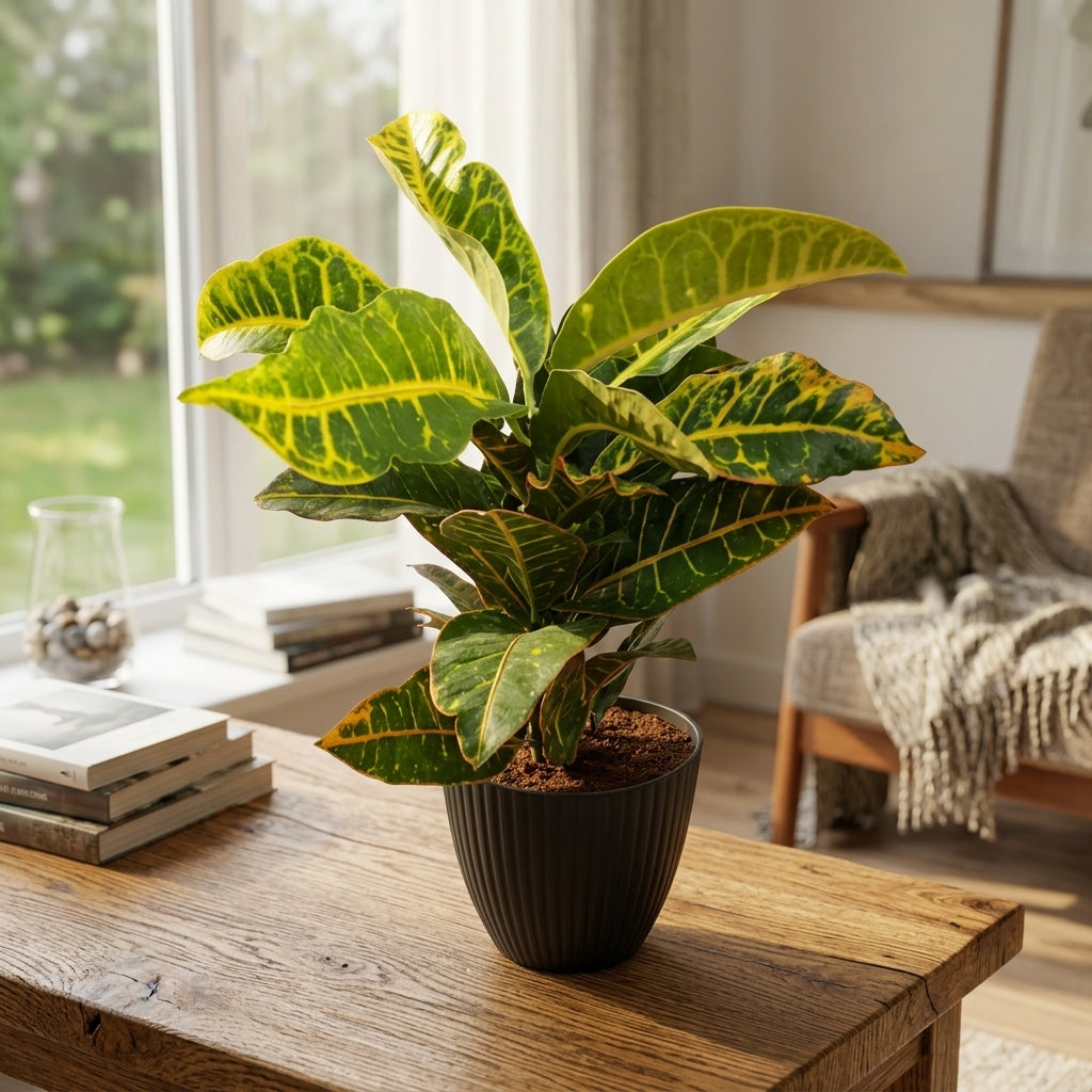 Croton Plant (Gold Line)